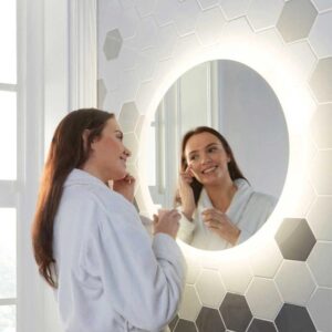 LED Mirror With Demister Pad 600mm Luna