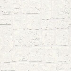 Anaglypta White Brick Effect Wallpaper 