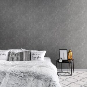 Axton Texture Slate Grey Wallpaper 