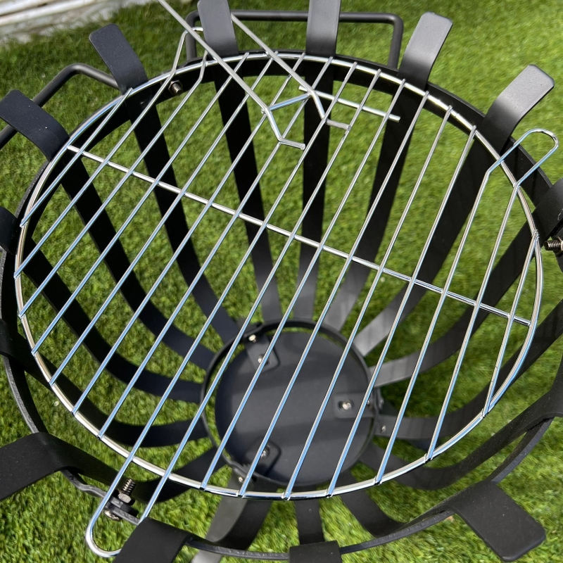 Patio Brazier With BBQ Grill