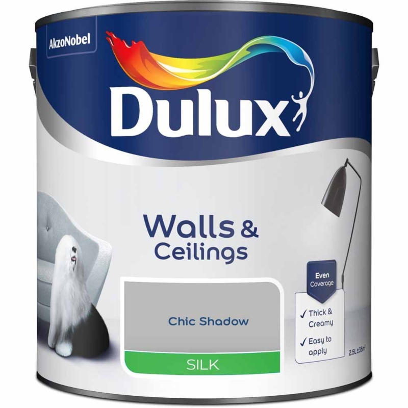 Dulux Chic Shadow Silk Emulsion Paint 2.5 litre