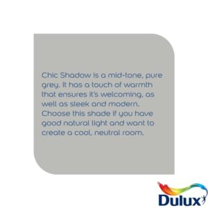 Dulux Chic Shadow Silk Emulsion Paint 2.5 litre